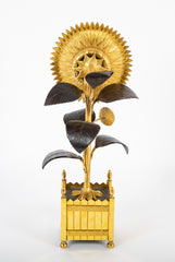 French Charles X Sunflower Form Clock