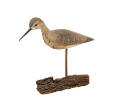 Standing Yellowlegs Painted Wood Stickup Decoy