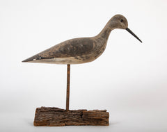 Standing Yellowlegs Painted Wood Stickup Decoy