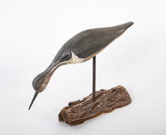 Feeding Yellowlegs Stickup Painted Wood Decoy