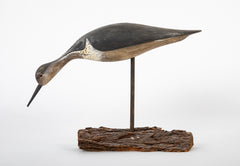 Feeding Yellowlegs Stickup Painted Wood Decoy