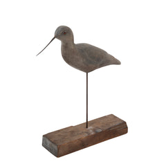 Painted Wood Stickup Decoy of a Dunlin