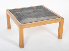 Cerused Oak Coffee Table in the Manner of Paul Dupre-Lafon