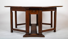 George III Neoclassically Inspired Oak Gate Legged Table