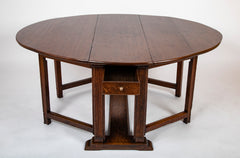 George III Neoclassically Inspired Oak Gate Legged Table