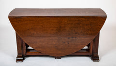 George III Neoclassically Inspired Oak Gate Legged Table