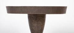 Bronze Pedestal Table by Tom Corbin Alexandria II