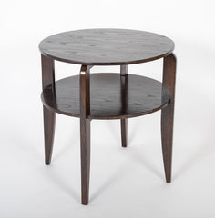 An Andre Sornay Round Occasional Table with Subtle Studding Detail