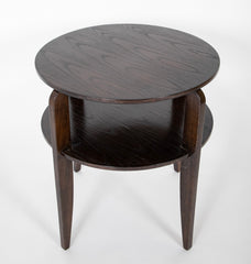 An Andre Sornay Round Occasional Table with Subtle Studding Detail