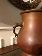 Japanese Bronze Vase on Tripod Base, Signed