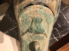 Chinese Archaistic Bronze Ritual Ram-Form Wine Vessel