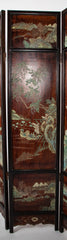 Chinese Six Panel Double Sided Painted Screen from The Republic Period