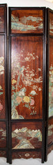 Chinese Six Panel Double Sided Painted Screen from The Republic Period