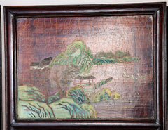 Chinese Six Panel Double Sided Painted Screen from The Republic Period