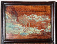 Chinese Six Panel Double Sided Painted Screen from The Republic Period