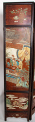 Chinese Six Panel Double Sided Painted Screen from The Republic Period