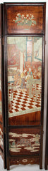 Chinese Six Panel Double Sided Painted Screen from The Republic Period