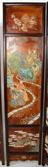 Chinese Six Panel Double Sided Painted Screen from The Republic Period