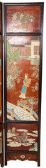 Chinese Six Panel Double Sided Painted Screen from The Republic Period