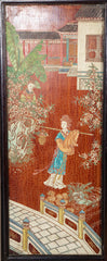 Chinese Six Panel Double Sided Painted Screen from The Republic Period