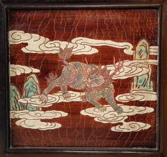 Chinese Six Panel Double Sided Painted Screen from The Republic Period