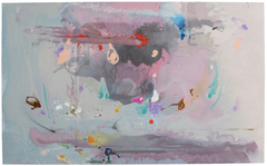 "Gray Fireworks" Silk Screen by Helen Frankenthaler