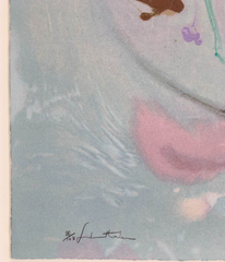 "Gray Fireworks" Silk Screen by Helen Frankenthaler