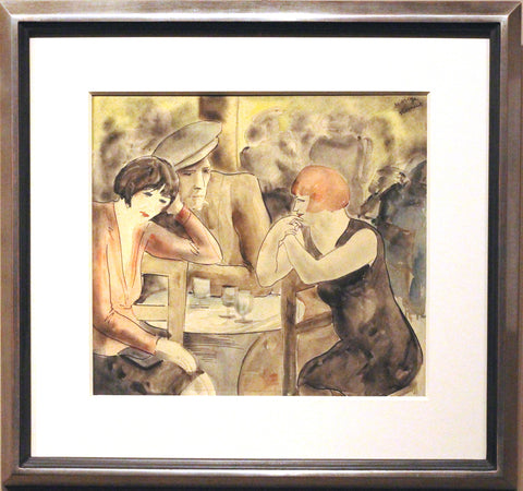 FROMENT, Marceja (French, 19th C- 20th C) “Two Women having a Drink’ – 1931