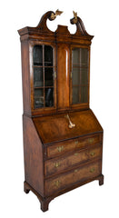Queen Anne Two Part Walnut Secretary Desk