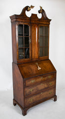 Queen Anne Two Part Walnut Secretary Desk