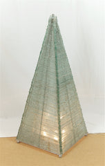 Glass Pyramid Sculptural Floor Lamp