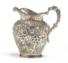 Sterling Repousse Pitcher by Justis & Armiger