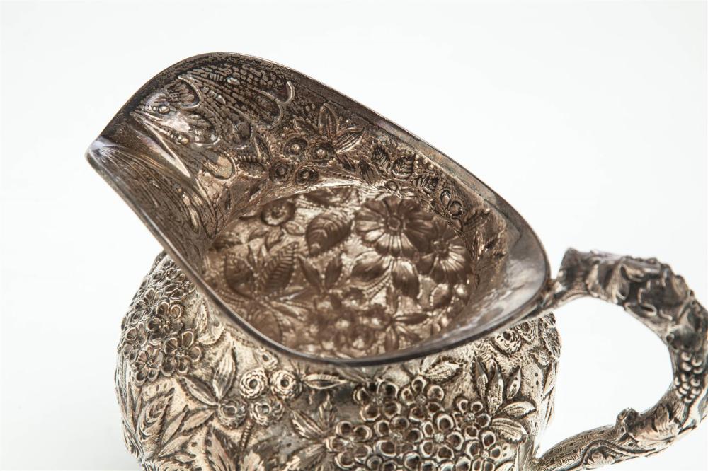 Sterling Repousse Pitcher by Justis & Armiger