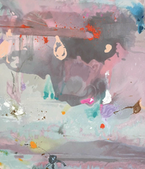 "Gray Fireworks" Silk Screen by Helen Frankenthaler