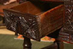 Carved Walnut Spanish Table