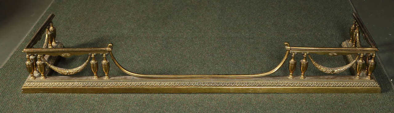 19th Century Bronze Fire Fender