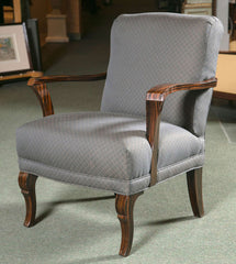 Pair of Upholstered Art Deco Armchairs of Palisander Wood