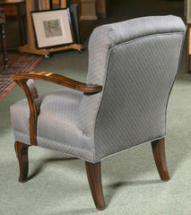 Pair of Upholstered Art Deco Armchairs of Palisander Wood