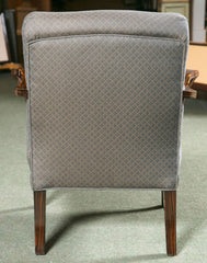 Pair of Upholstered Art Deco Armchairs of Palisander Wood