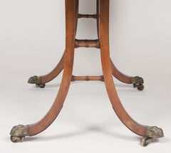 Fine English Regency Rosewood Sofa Table Attributed to Gillows