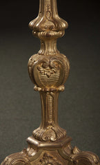 Pair of Baroque Gilded Pedestals