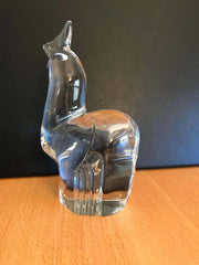 Orrefors Olle Alberius Signed Expo Crystal Rooster with Original Labels