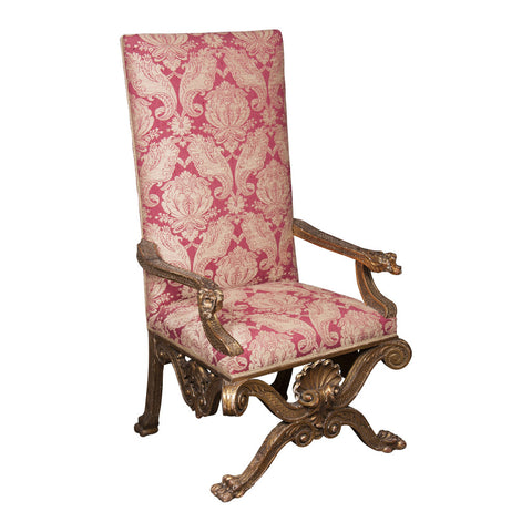 William Kent Style High Back Armchair