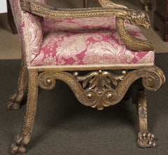 William Kent Style High Back Armchair