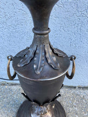 19th Century French Neoclassical Style Urn Form Steel Lamp