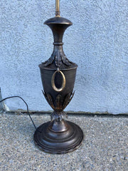 19th Century French Neoclassical Style Urn Form Steel Lamp