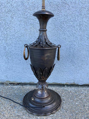 19th Century French Neoclassical Style Urn Form Steel Lamp