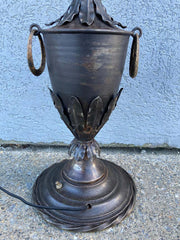 19th Century French Neoclassical Style Urn Form Steel Lamp