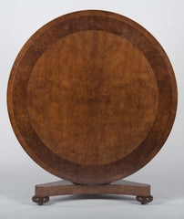 William IV Burr Ash & Brown Oak Center Table