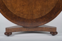 William IV Burr Ash & Brown Oak Center Table